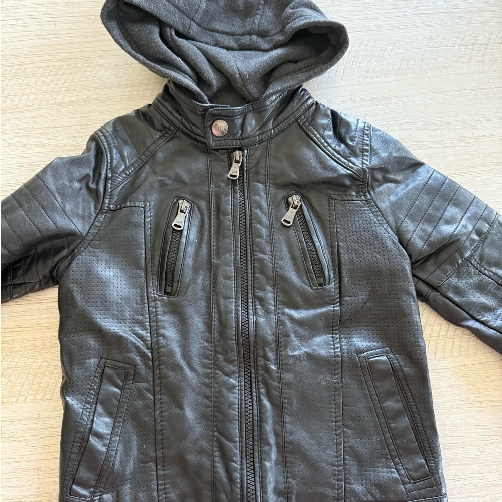 Urban Republic Black Jacket with Embroidered Logo